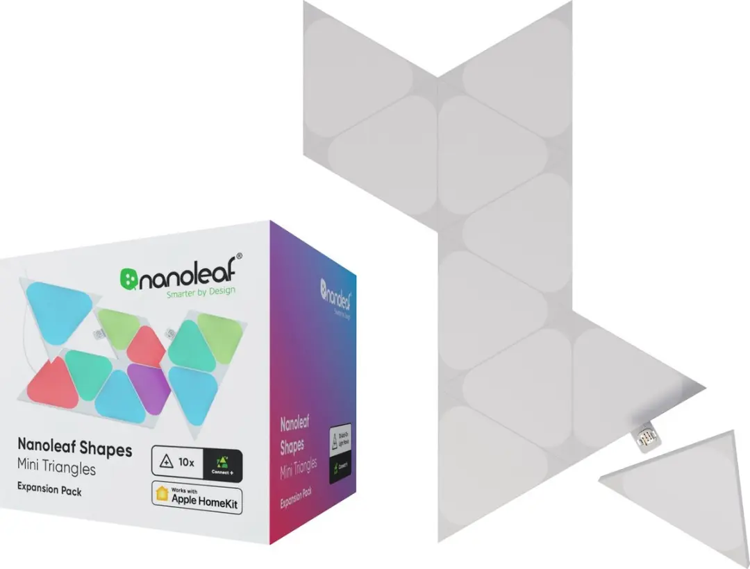 Nanoleaf Shapes Mini Triangles Uitbreidingspakket - 10 Panelen - afbeelding 4 van 6