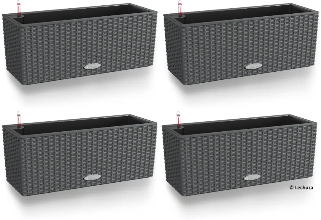 LECHUZA Bloembak BALCONERA Cottage 50 graniet
