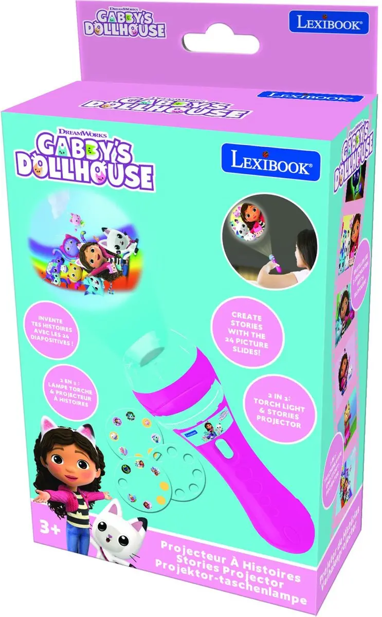 Lexibook Gabby's Poppenhuis Projector LTC050GDH - Roze - afbeelding 4 van 6