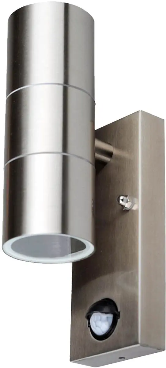 V-TAC VT-7622PIR Wandlamp IP44 - Roestvrij staal - afbeelding 4 van 6