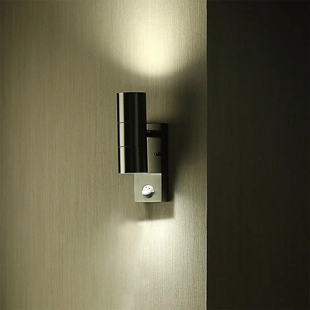 V-TAC VT-7622PIR Wandlamp IP44 - Roestvrij staal - afbeelding 6 van 6