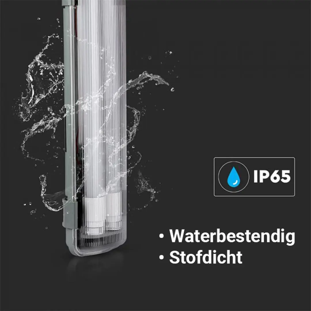 V-TAC VT-12023 LED Armatuur 2x18W IP65 120cm - afbeelding 6 van 6