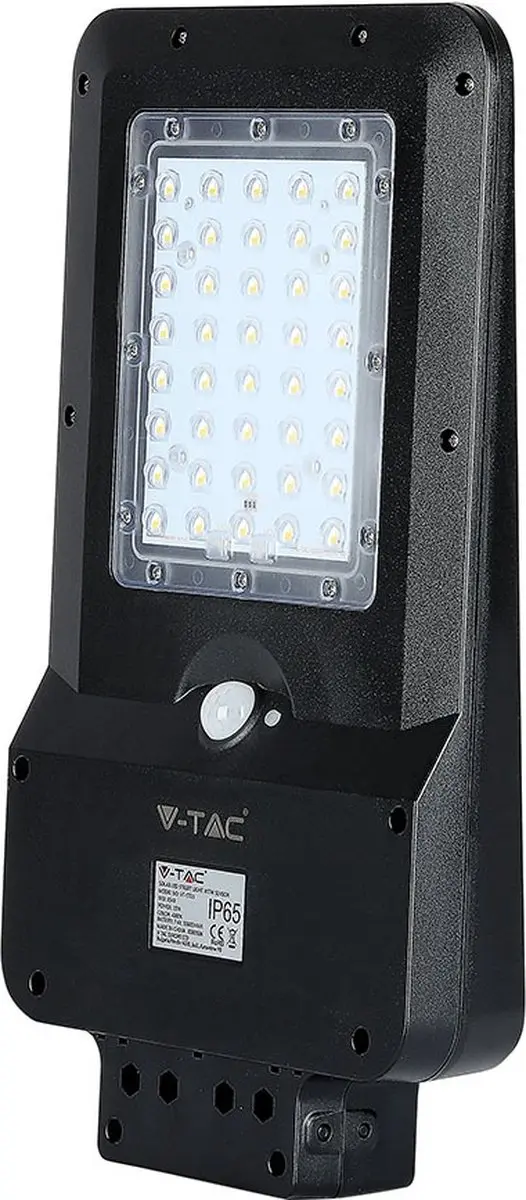 V-TAC VT-ST15 Solar Verlichting Straatverlichting 15W 1600lm 6000K IP65 Zwart VT