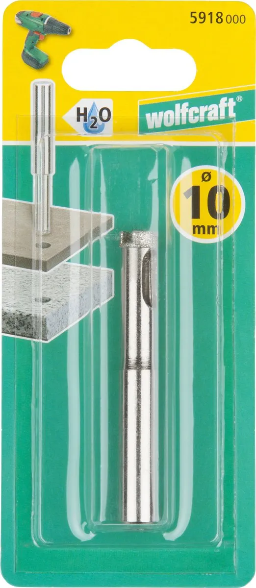 Wolfcraft Diamantboor 10mm - Metaal