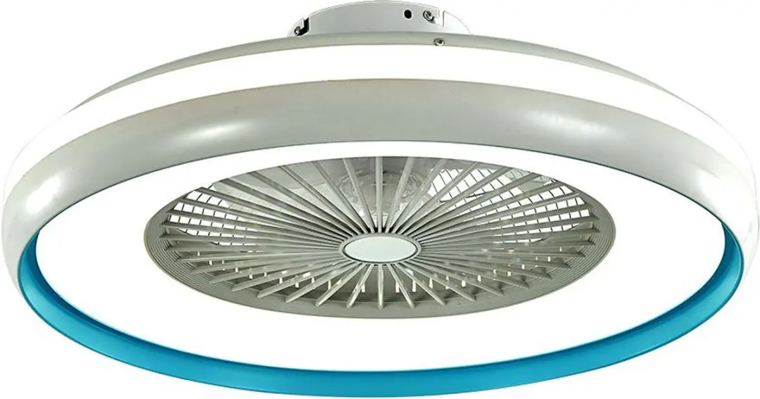 V-TAC VT-5022-B Ventilatoren Doosventilator 45W 3000lm Ring wit + blauw VT-5022-
