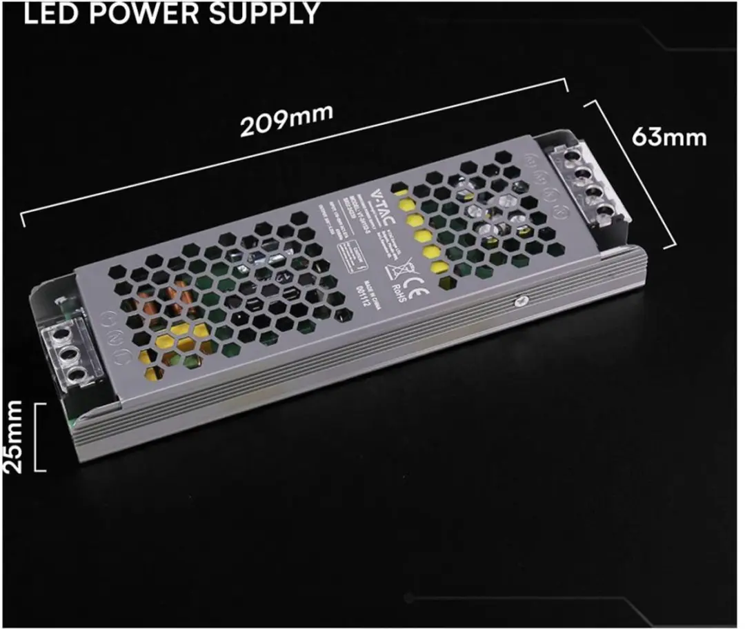 V-TAC VT-24152-S LED-transformator - 150W - 24V - afbeelding 6 van 6