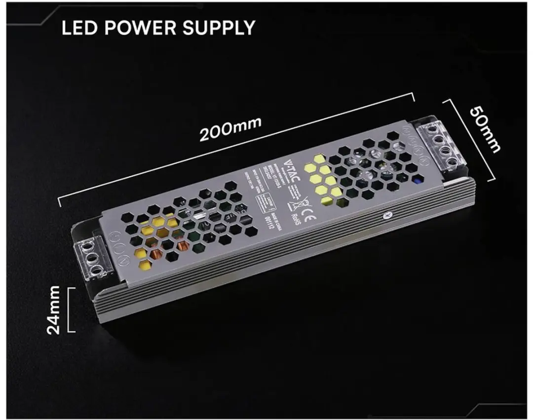 V-TAC VT-13120-S LED-transformator 120W 12V - afbeelding 3 van 3