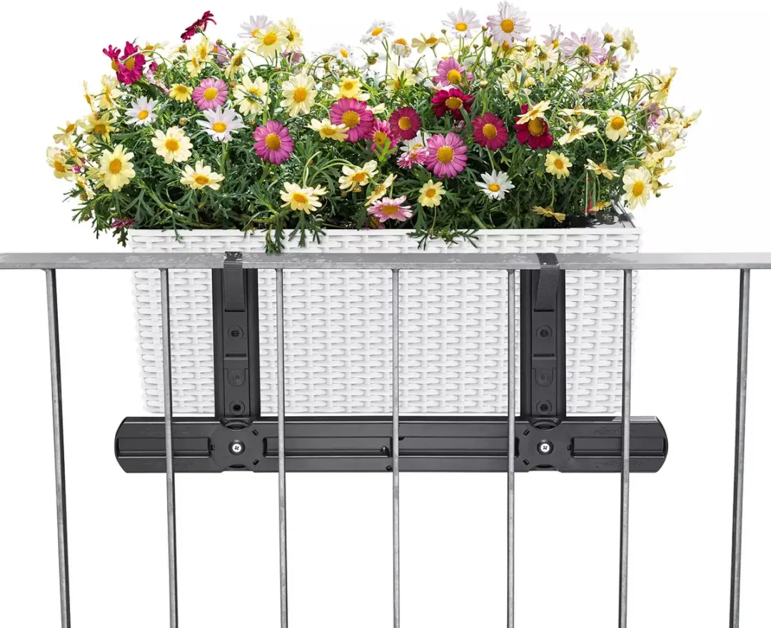 Lechuza Balconera Cottage 50 Plantenbak - Grafietzwart - afbeelding 3 van 6