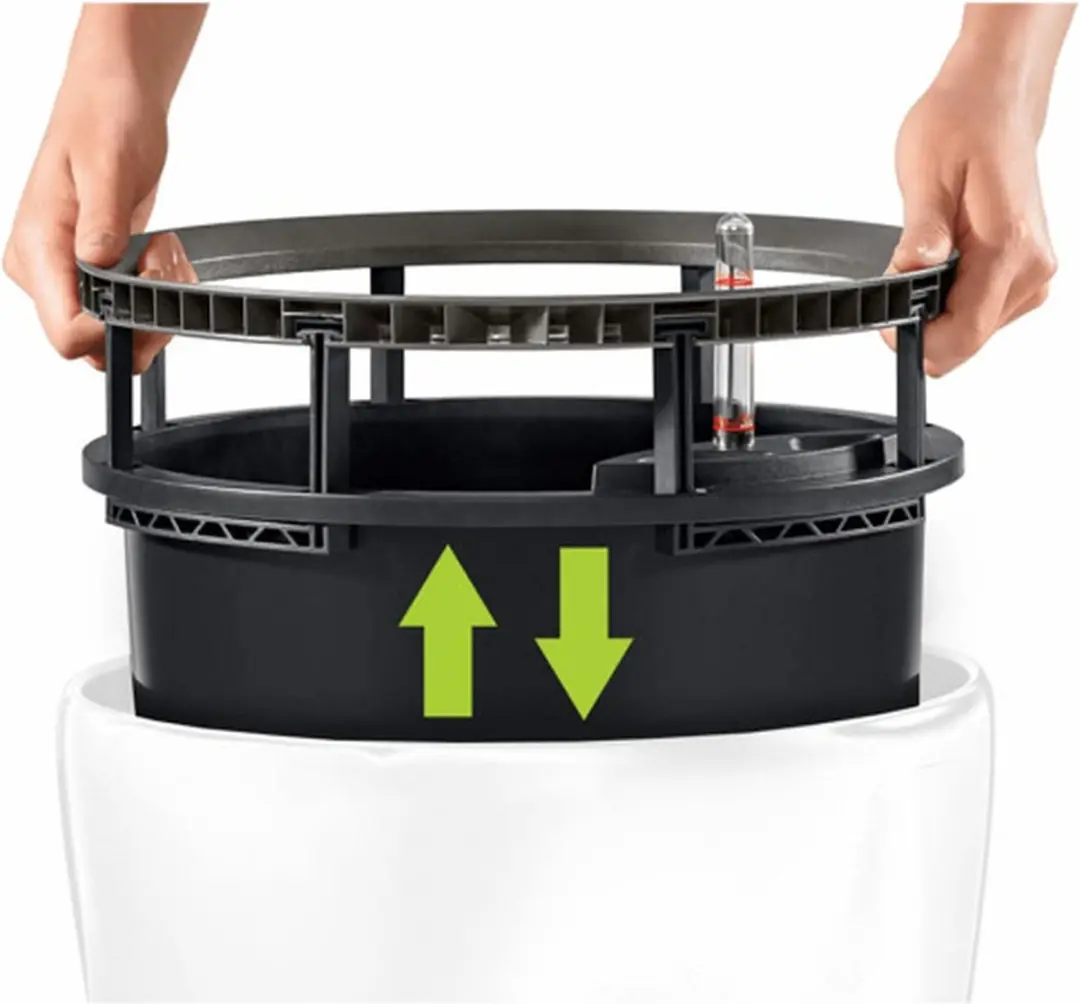 Lechuza Classico Premium Plantenbak 22cm - Wit Hoogglans - afbeelding 5 van 6