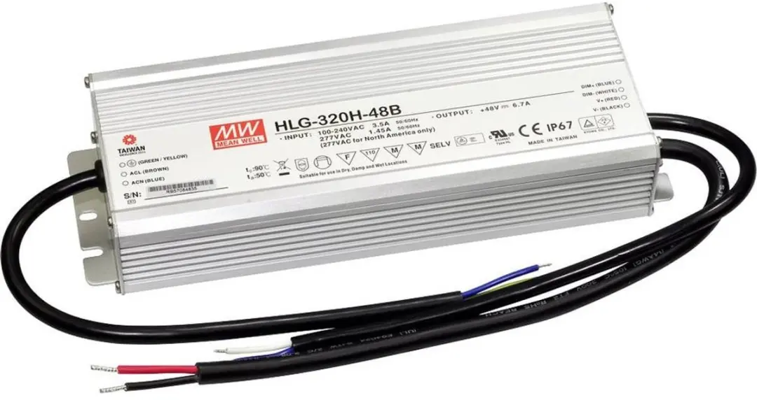 Mean Well HLG-320H-48B LED-driver, LED-transformator Constante spanning, Constan