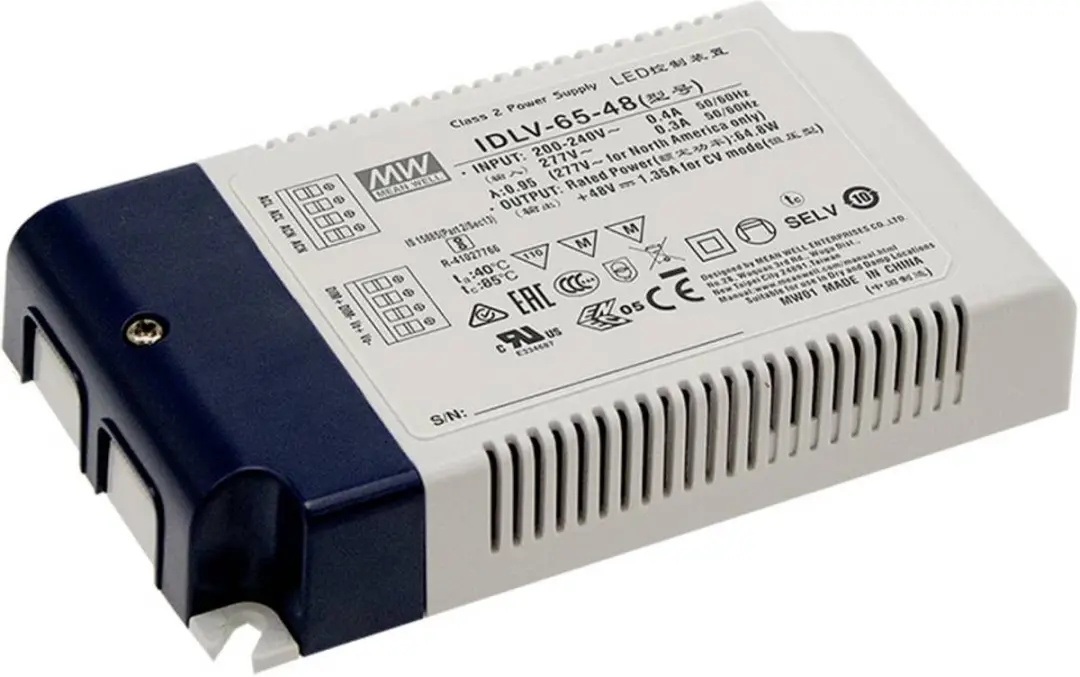 Mean Well IDLV-65-24 LED-driver Constante spanning 57.6 W 2.4 A 24 V/DC Dimbaar,