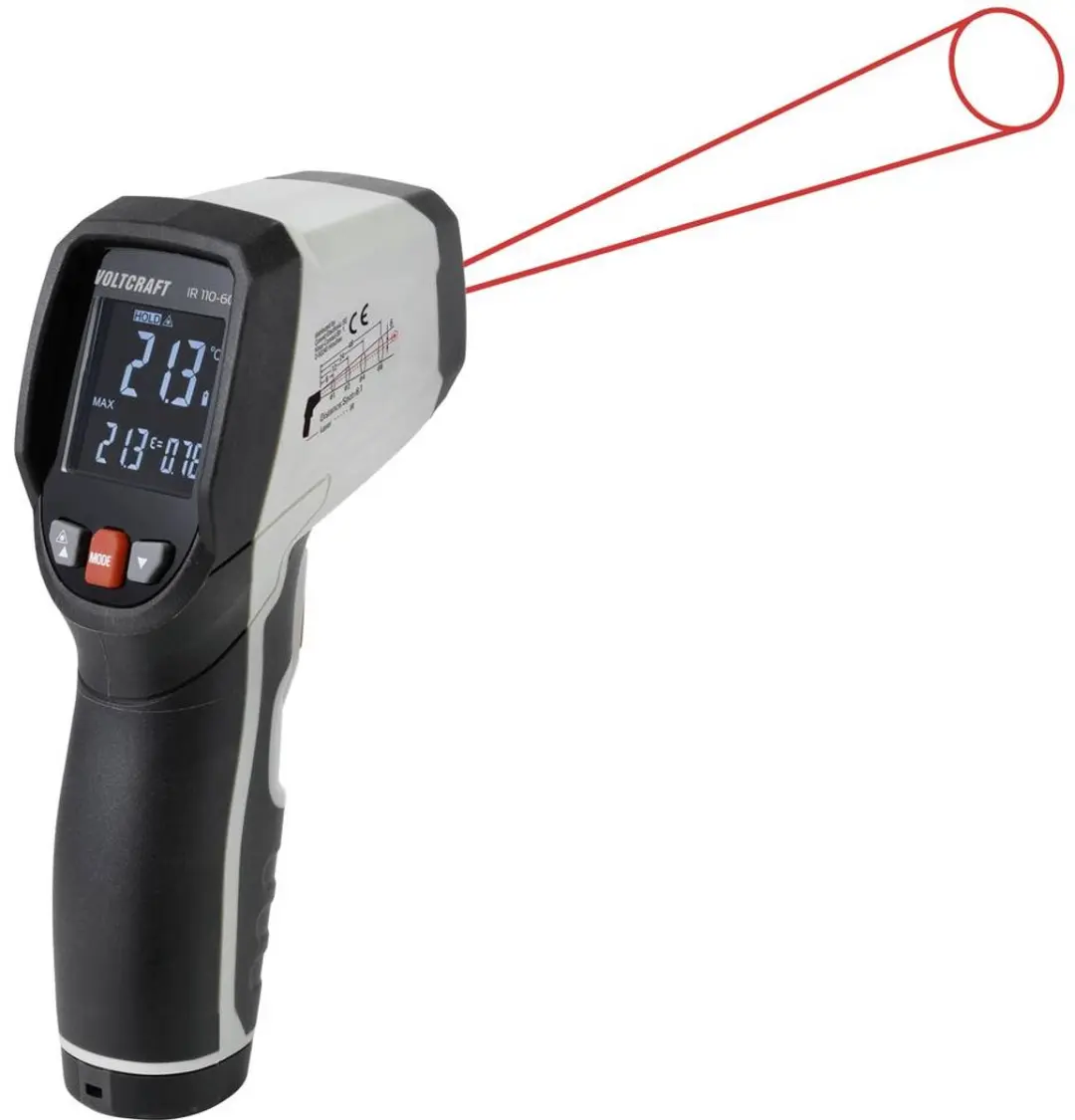 Voltcraft IR 110-6C Infrarood-precisiethermometer - 0-110°C - afbeelding 4 van 4