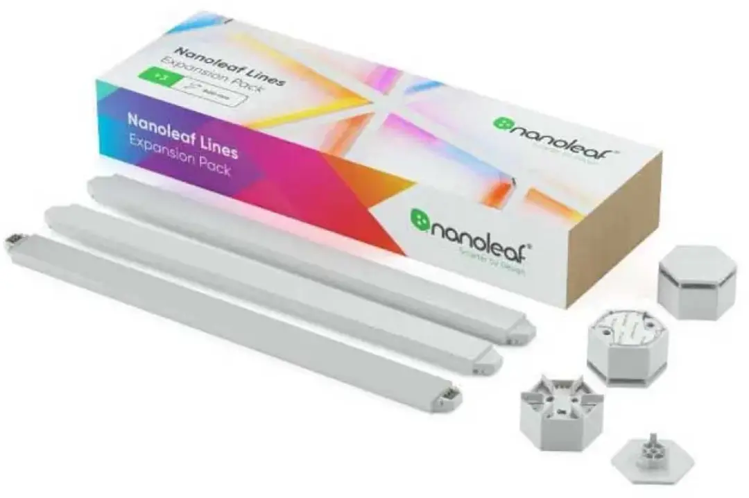 Nanoleaf Lines 60 Degrees Uitbreidingspakket - 3 lichtbalken - RGBW - afbeelding 3 van 6