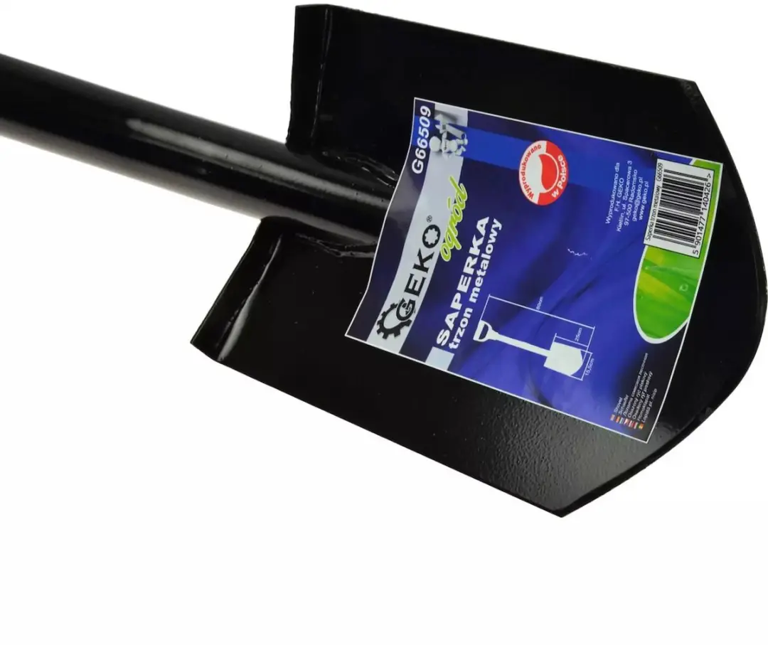 GEKO Stalen Schop met D-greep - 80cm - Zwart - afbeelding 2 van 4