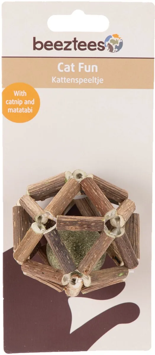 Beeztees Catnip Bal met Matatabi - 1 Stuk
