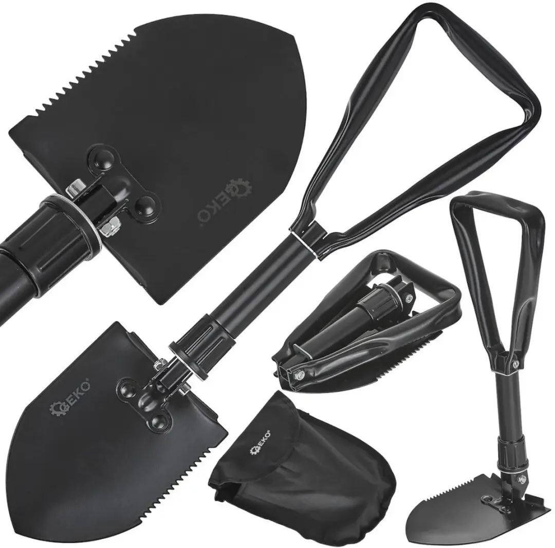 GEKO 2-in-1 opvouwbare survival schep