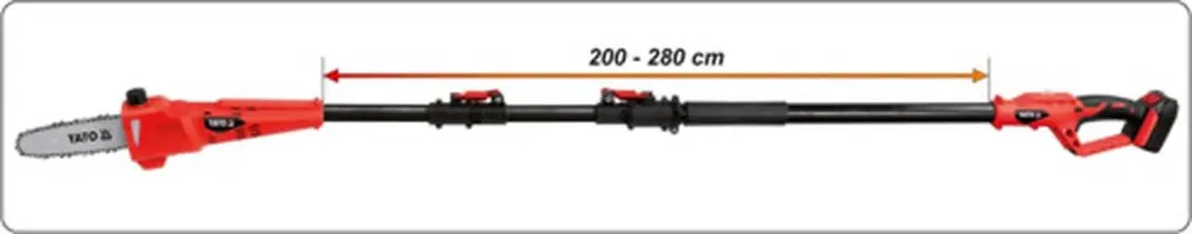 Yato YT-82836 Telescopische Kettingzaag - 18V 2,0Ah Accu - afbeelding 5 van 6