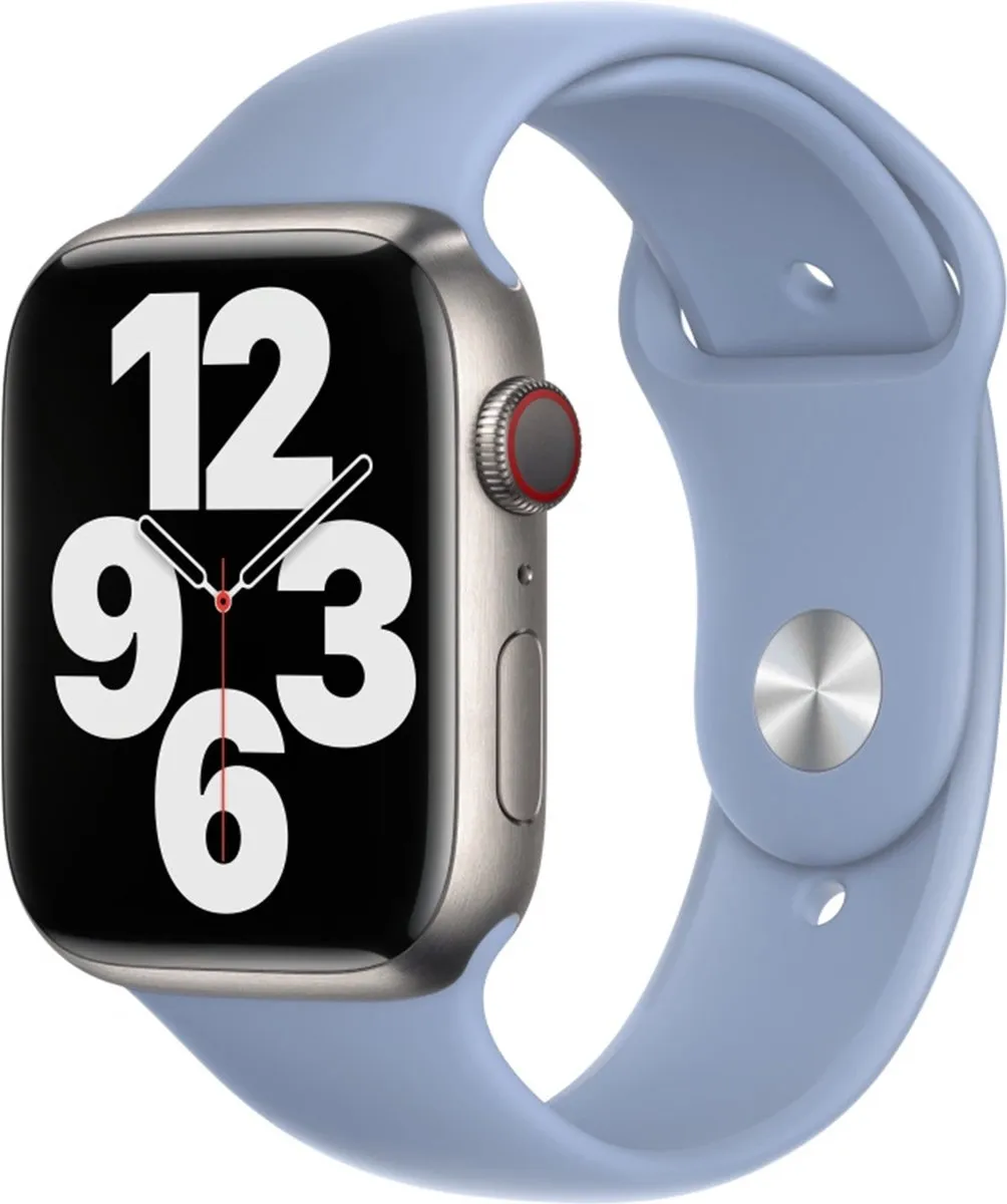 Apple Watch Sportband Mistblauw 45mm