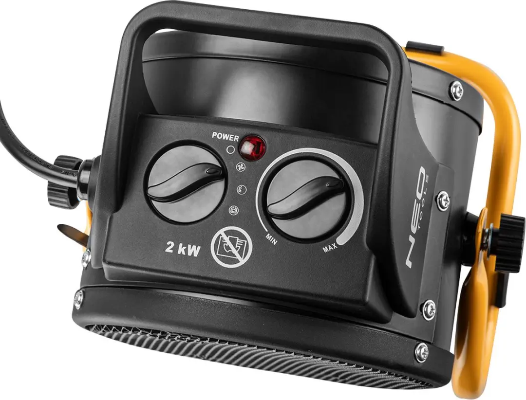 Neo Tools 90-062 PTC Keramische Kachel - 2kW - Zwart - afbeelding 2 van 4