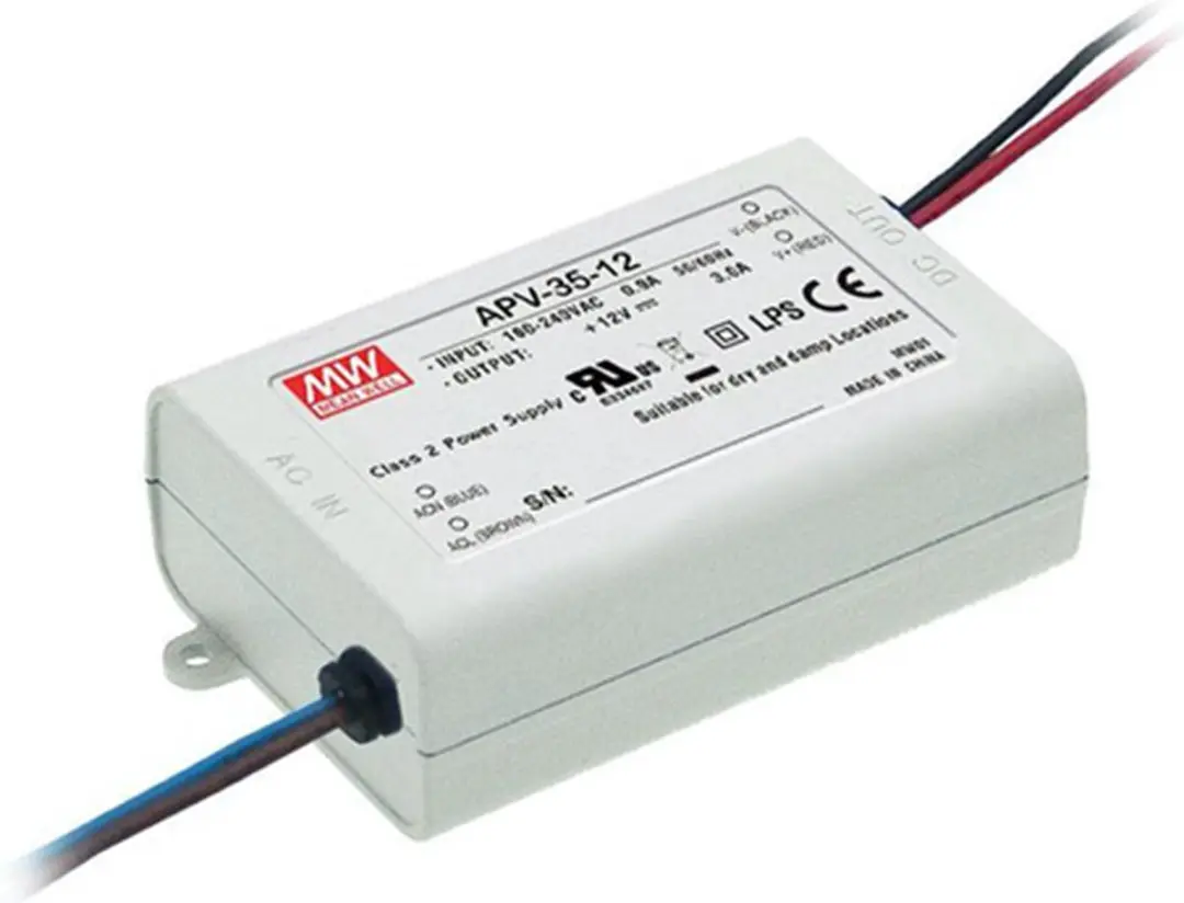 12V 35W APV-35-12 LED-transformator Constante spanning Mean Well