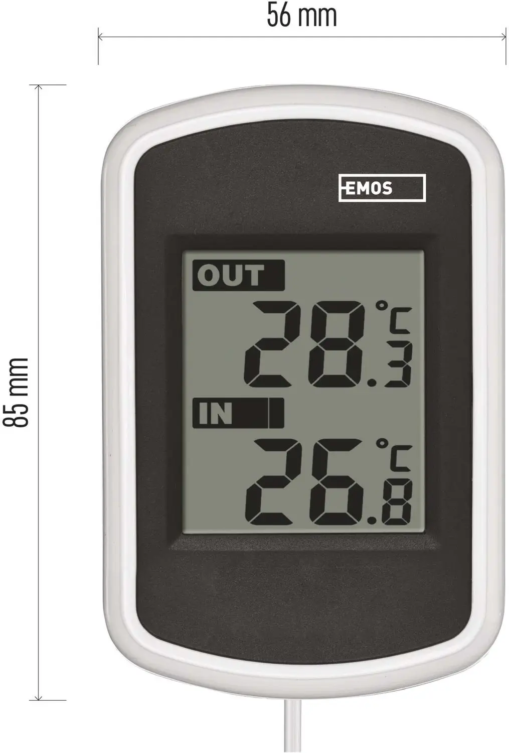 Emos E0041 Thermometer Binnen/Buiten - Wit - afbeelding 3 van 6