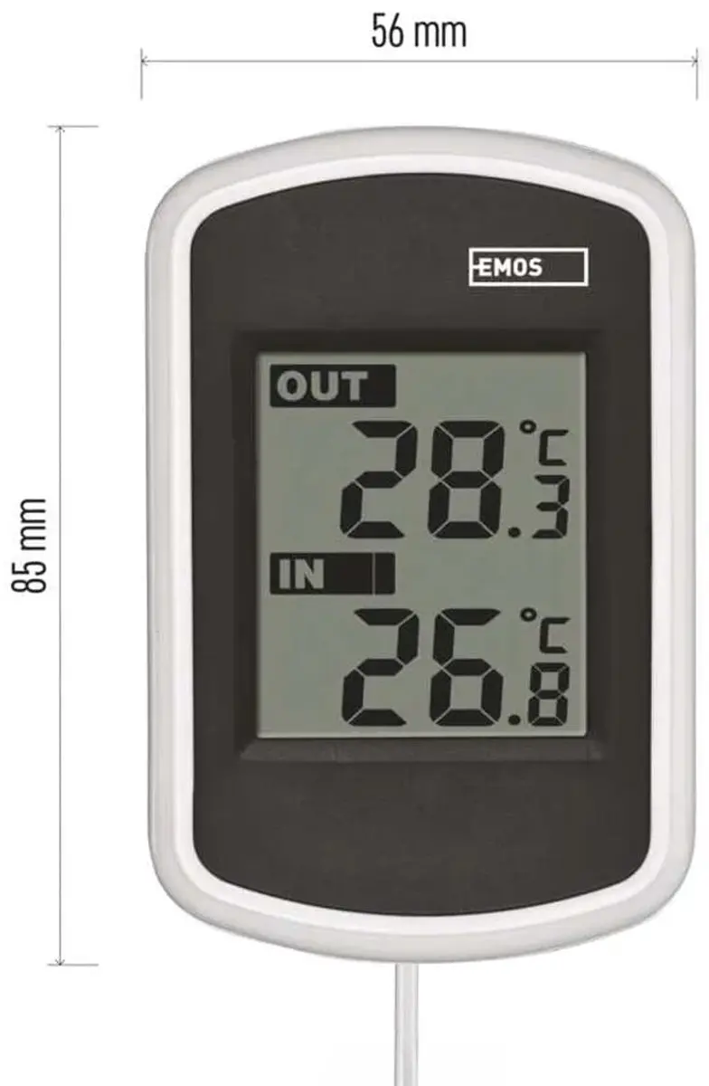 Emos E0041 Thermometer Binnen/Buiten - Wit - afbeelding 2 van 6