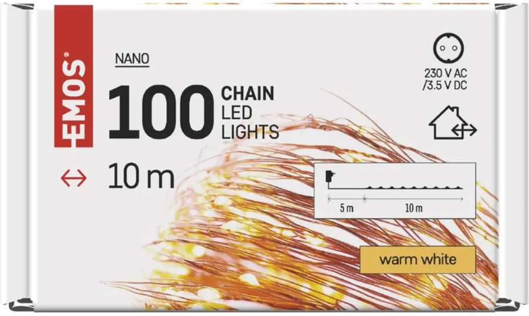 EMOS D3AW02 LED-kerstverlichting nano-slinger - 10 m - afbeelding 3 van 6