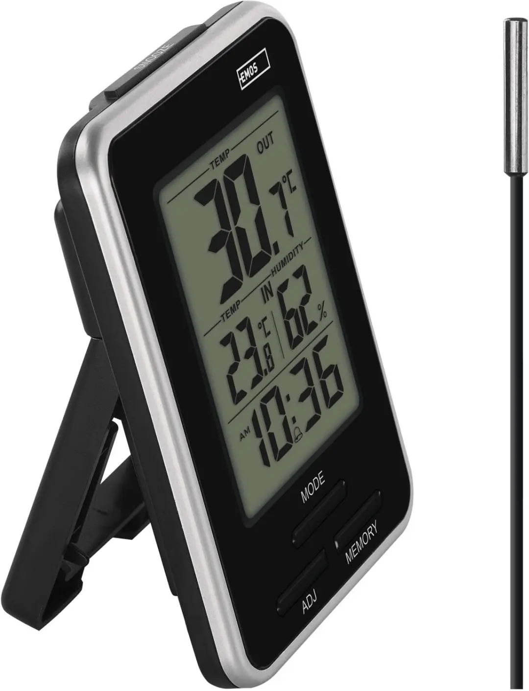 Emos E0121 Thermometer + Hygrometer - Zwart - afbeelding 6 van 6