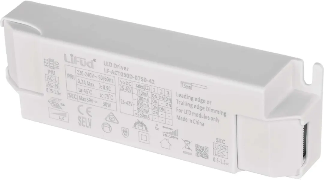 EMOS ZZ3070T Triac-dimbare LED driver 700mA 28W - afbeelding 5 van 6