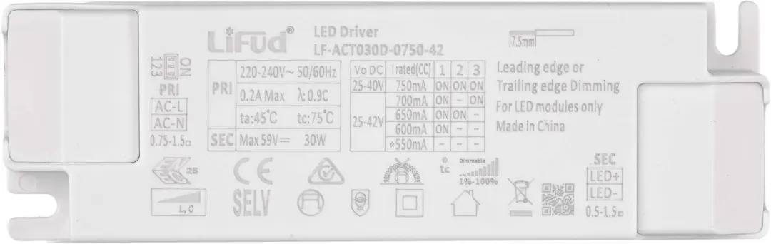 EMOS ZZ3070T Triac-dimbare LED driver 700mA 28W
