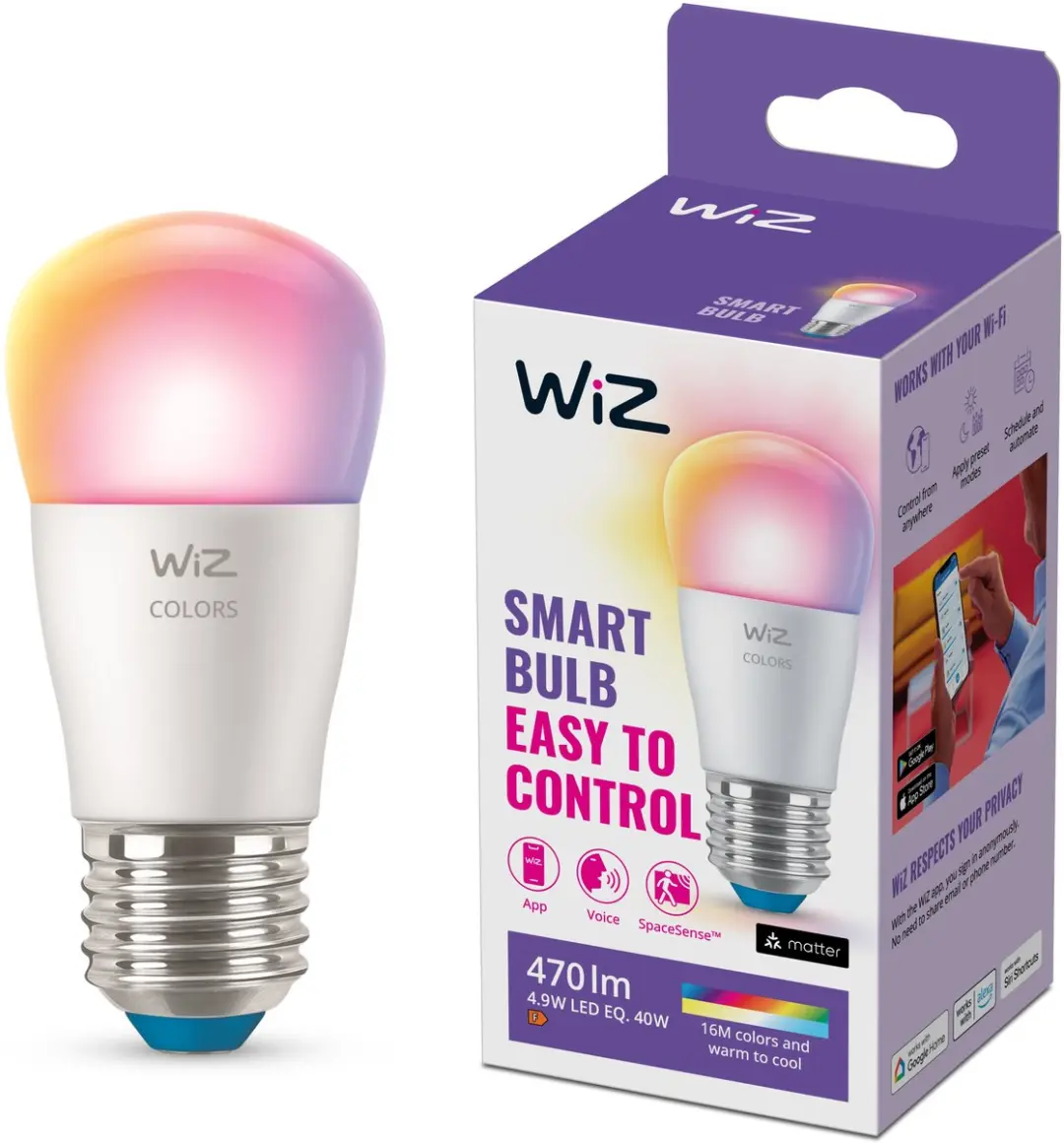 WiZ LED-lamp E27 RGBW
