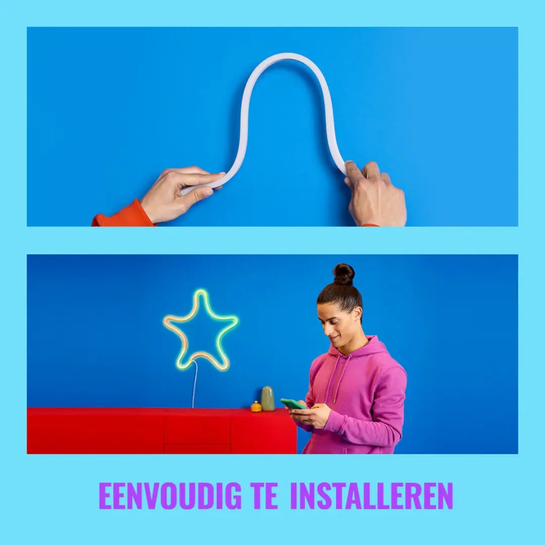 WiZ Neon Flex LED Strip - 3m - RGB - afbeelding 3 van 6
