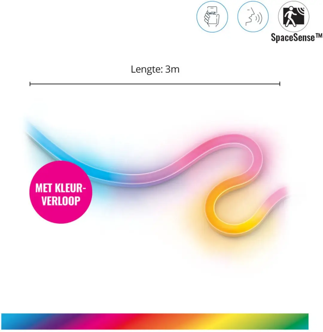 WiZ Neon Flex LED Strip - 3m - RGB - afbeelding 2 van 6