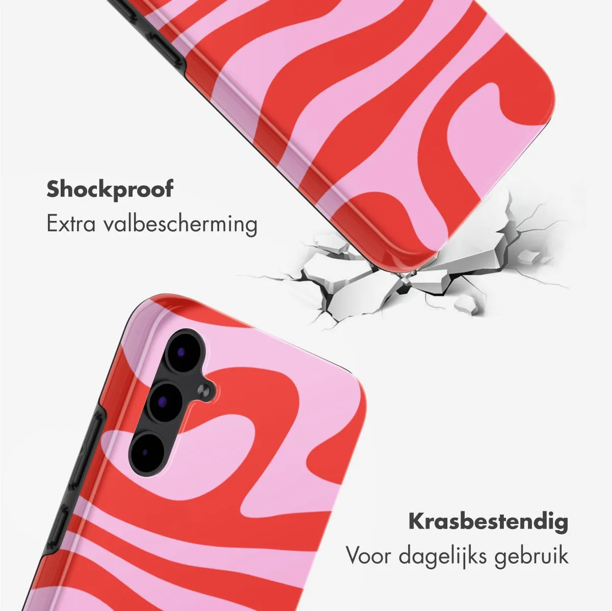 Selencia Hoesje Samsung Galaxy S25 FE Dream Swirl Pink