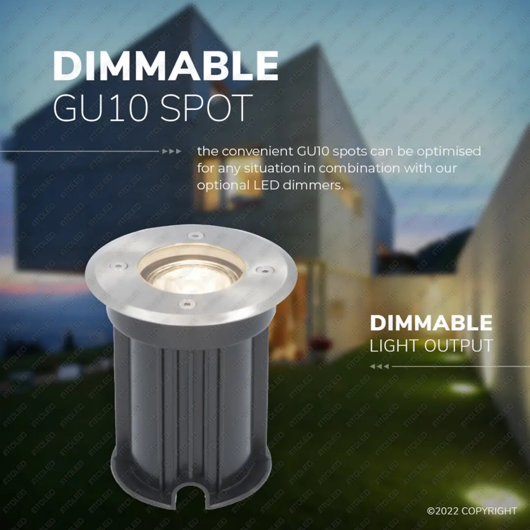 V-tac LED Grondspot Rond RVS - 5W - 4000K - IP65 - afbeelding 5 van 6
