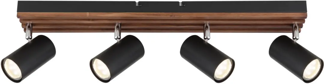Globo Kayden Plafondlamp 57909-4 - 4x GU10 - Zwart - afbeelding 4 van 6