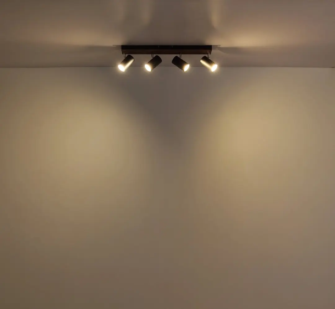Globo Kayden Plafondlamp 57909-4 - 4x GU10 - Zwart - afbeelding 3 van 6