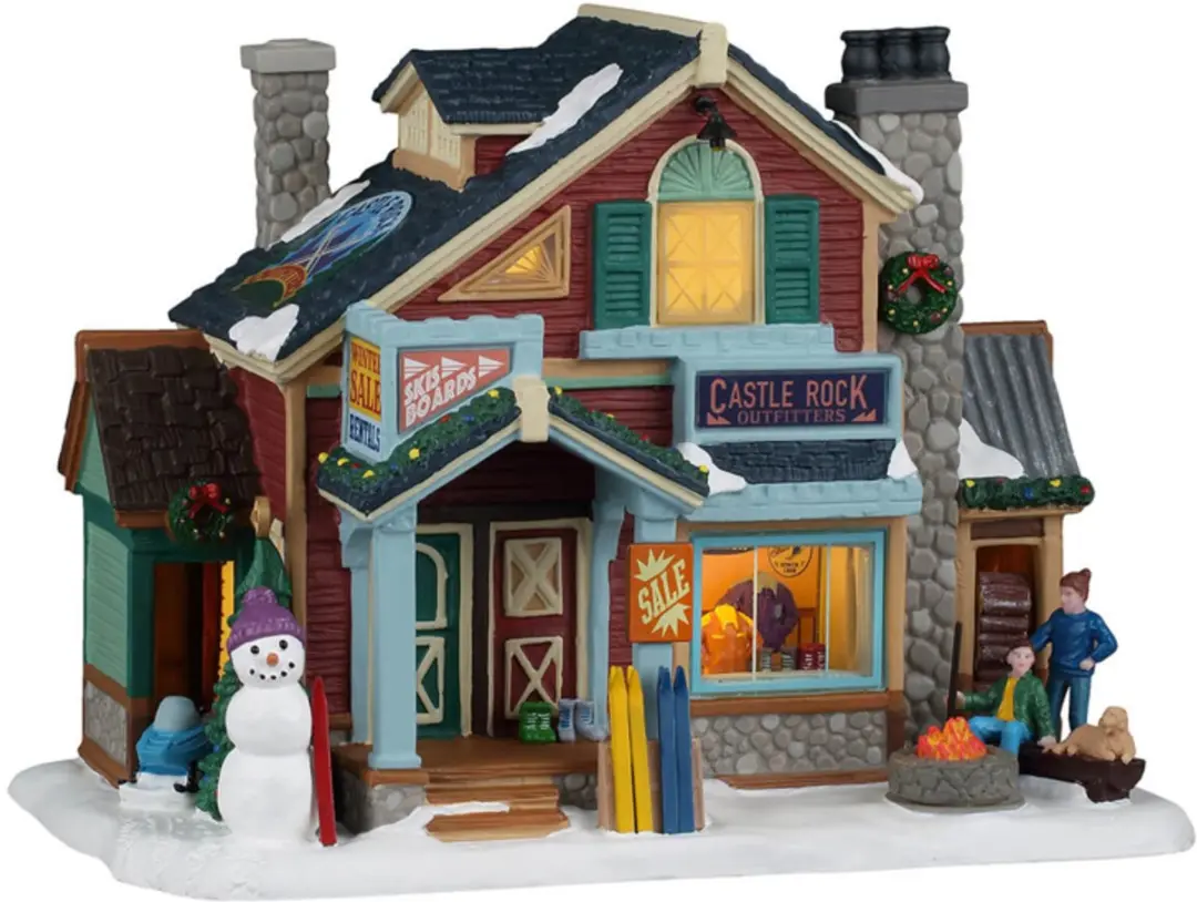 Lemax Castle Rock Ski Outfitters