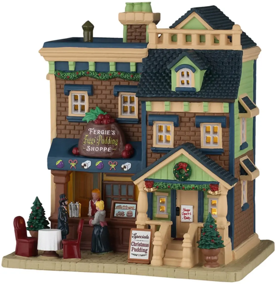 Lemax Fergie's Figgy Pudding Shoppe Kersthuisje