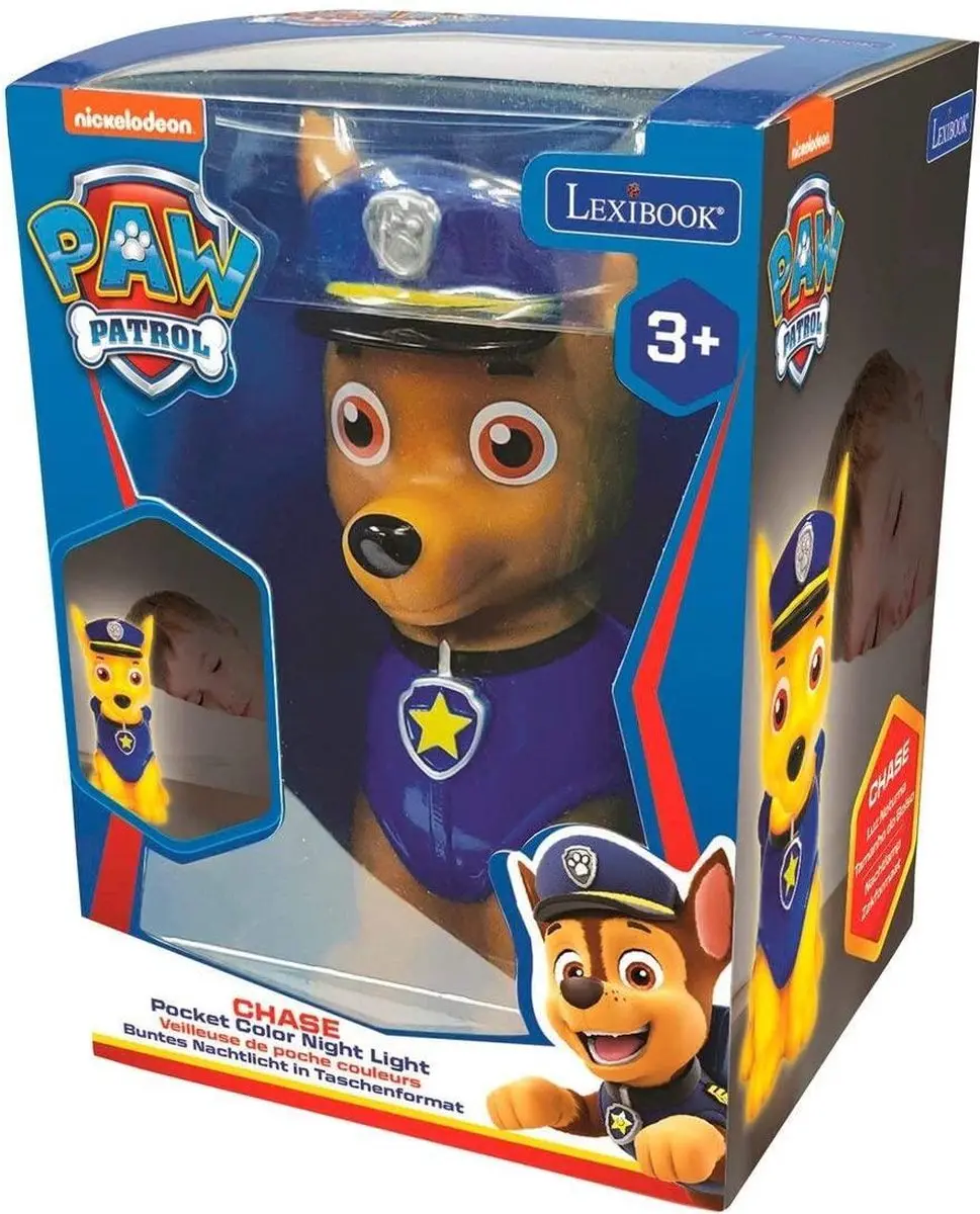 Lexibook Paw Patrol Chase LED Nachtlampje - 13cm - afbeelding 4 van 6