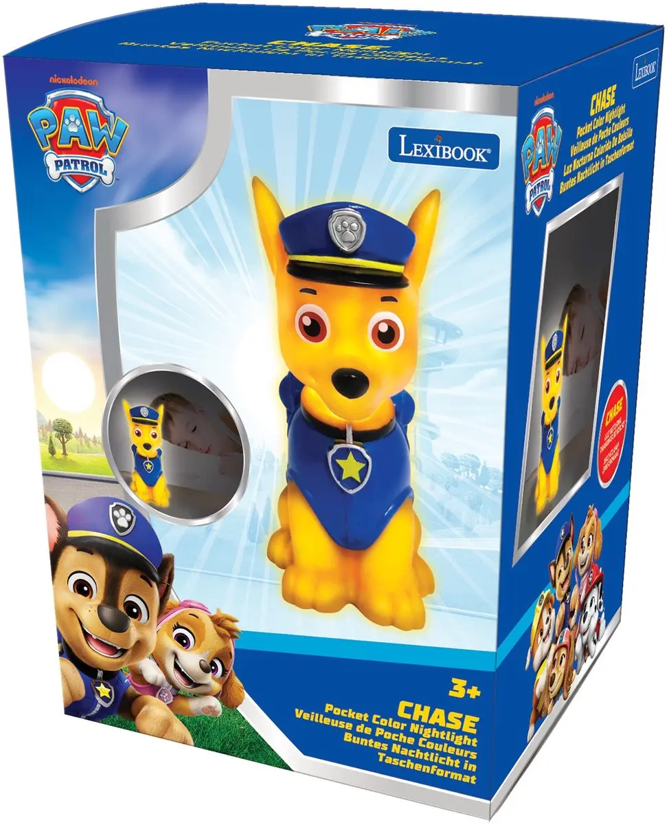 Lexibook Paw Patrol Chase LED Nachtlampje - 13cm - afbeelding 5 van 6