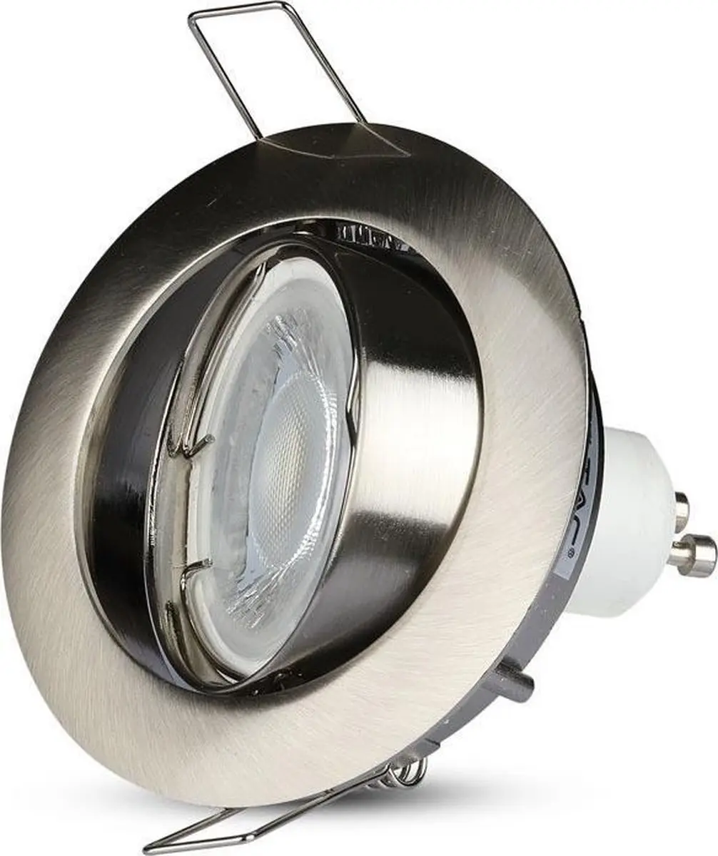 V-TAC VT-779-SN-RD Inbouwfitting GU10 - IP20 - Satijn Nikkel - afbeelding 6 van 6