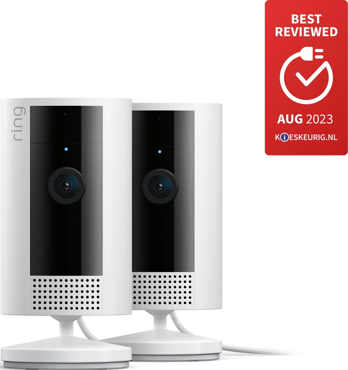 Ring Indoor Camera 2e generatie Wit - 2 Stuks