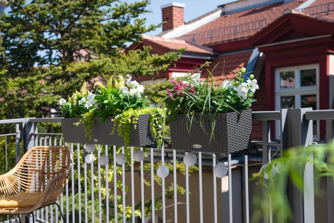 Lechuza BALCONERA Cottage 100 Plantenbak - Graniet - afbeelding 4 van 6