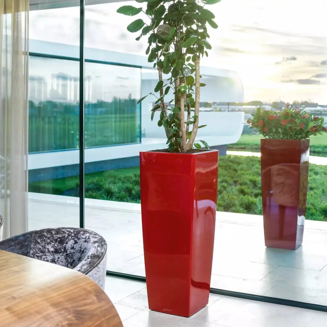 Lechuza Cubico Alto Plantenbak - 31 l - Antraciet Metallic - afbeelding 3 van 6
