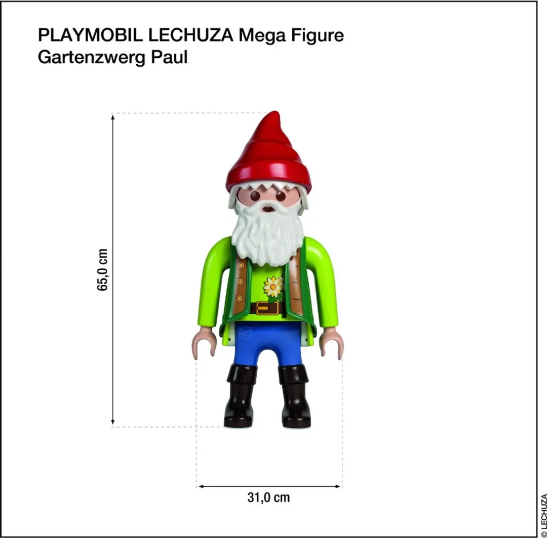 Lechuza Playmobil XXL Tuinkabouter Paul 19067 - 68,5cm - afbeelding 3 van 6