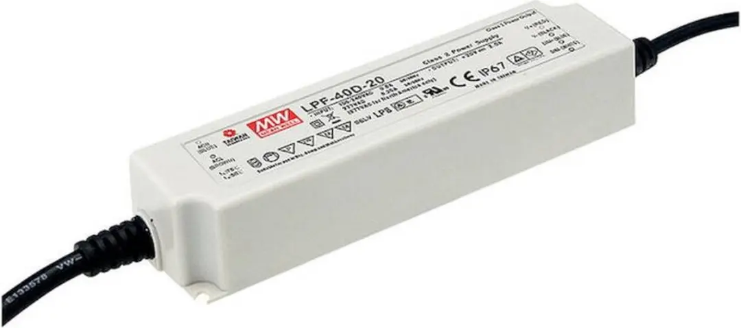 Mean Well LPF-40-12 LED-driver, LED-transformator Constante spanning, Constante