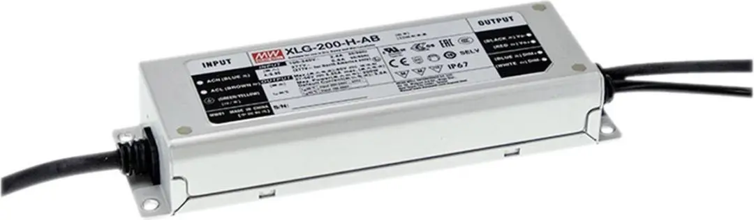 Mean Well XLG-200-H-AB LED-driver Constant vermogen 200 W 3500