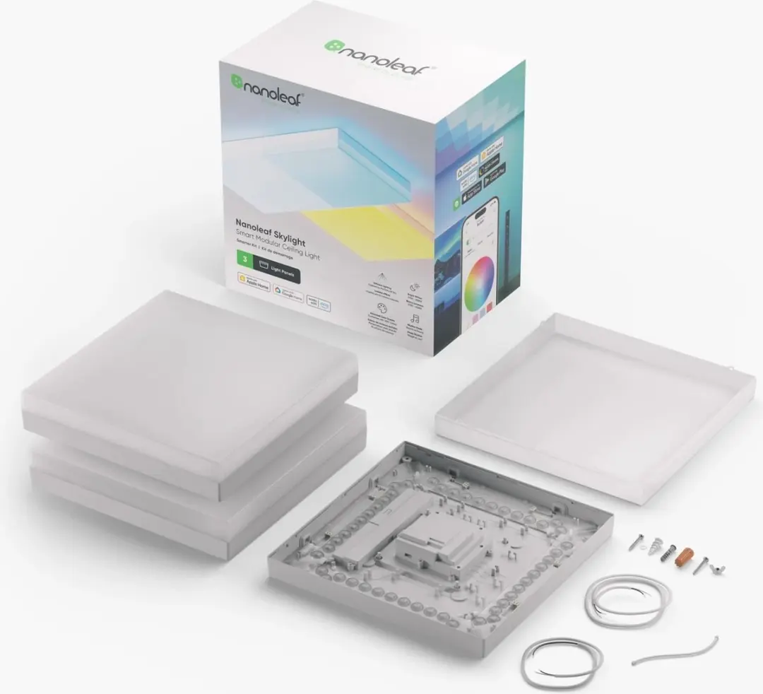 Nanoleaf Skylight NF083K02-3SL Plafondlamp - Wit - afbeelding 5 van 6