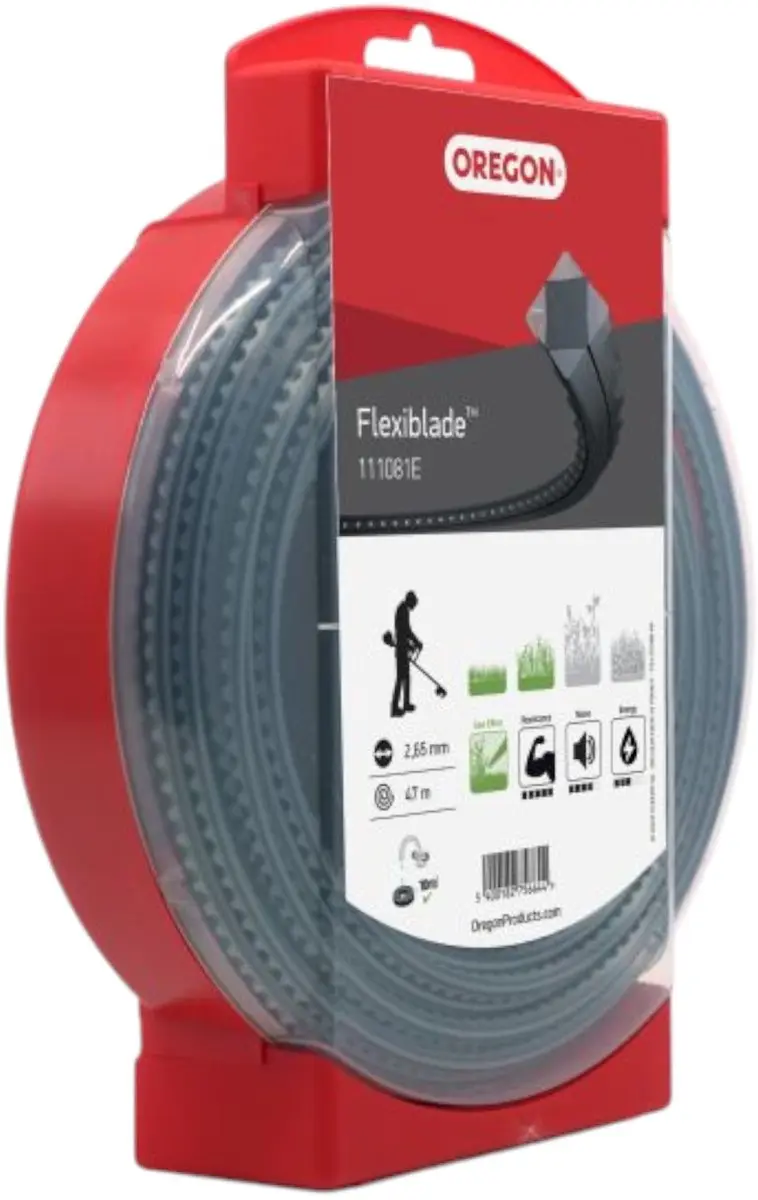 Oregon Flexiblade 111081E Maaidraad 2,65mm - Grijs - afbeelding 3 van 4